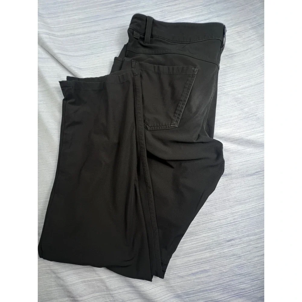 Lululemon ABC Classic-Fit Pant 32 Black Warpstreme Tech Chino Trousers 32x30